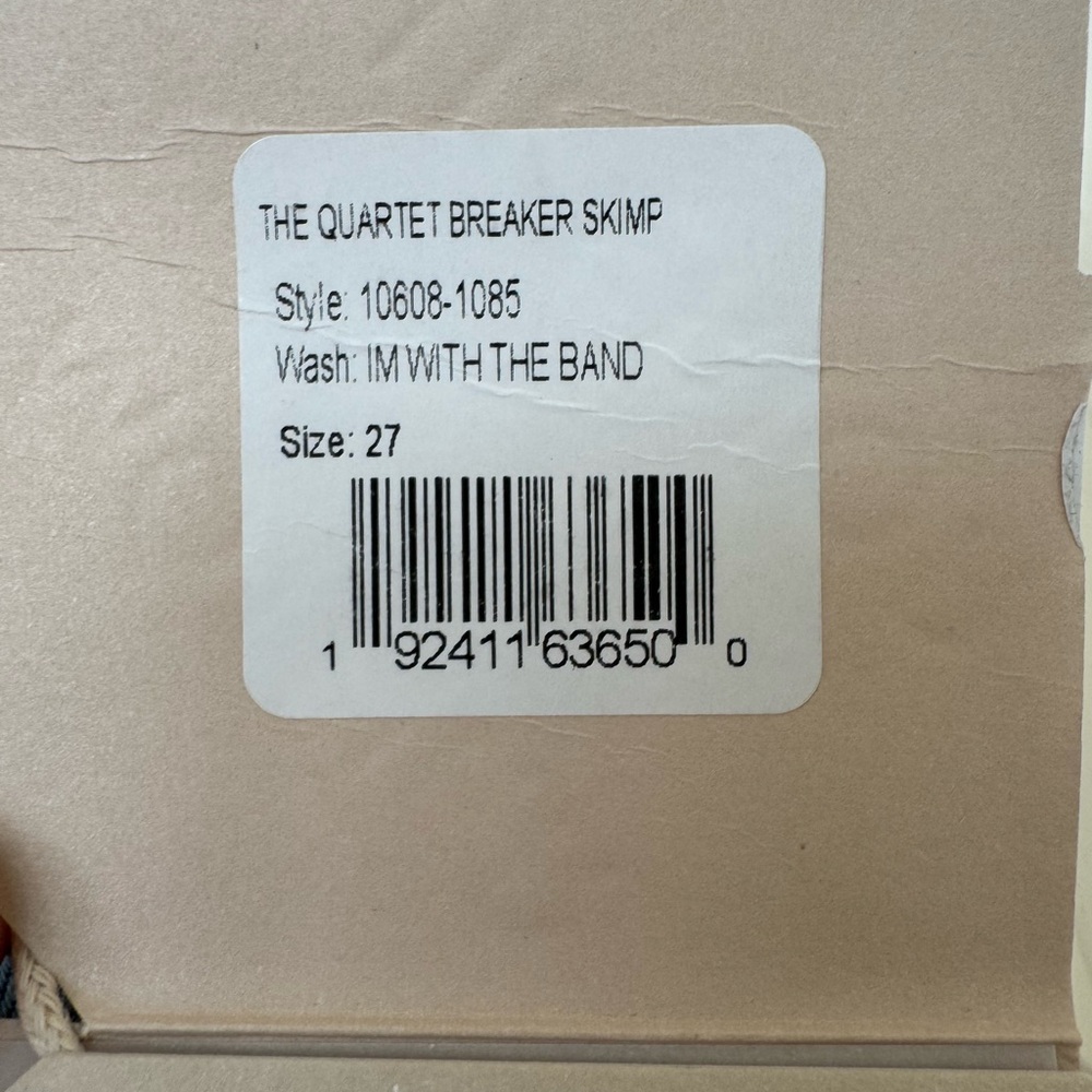 NWT MOTHER The Quartet Breaker Skimp Women's Denim 27 - Picture 2 of 7